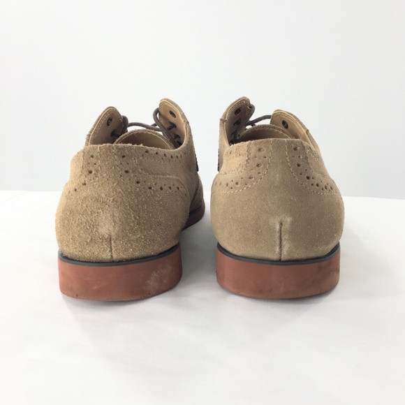 Stacy Adams Mens Shoes 24723-269 Suede Lace Up Oxford Wing Tip Tan Sz 11 M main image 4